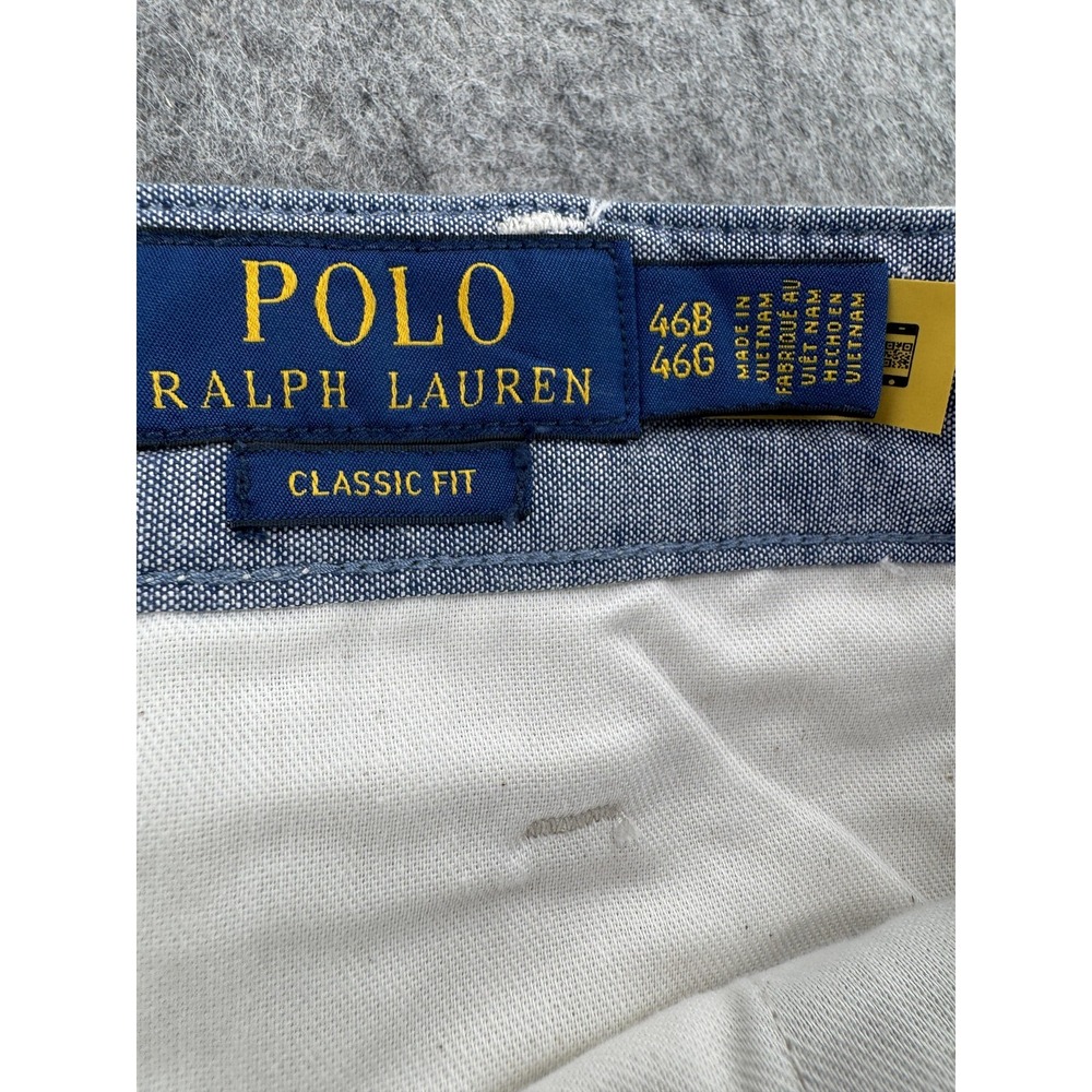 Polo Ralph Lauren Shorts Mens 46B Beige Classic Fit Chino 100% Cotton New Tags - Picture 3 of 13